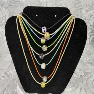 Multicolor Beaded Necklaces - Set of 8